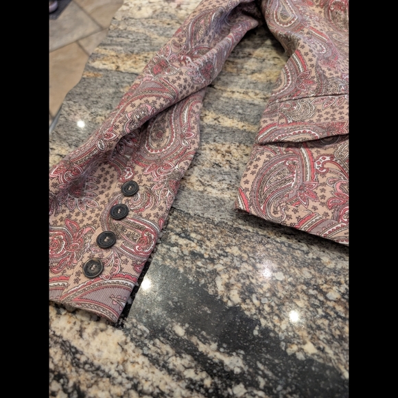 Vintage Esprit Fine Corduroy Paisley Jacket - Pinks And Tans - Picture 13 of 14